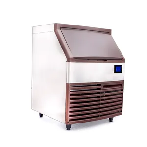 Máquina do gelo do cubo industrial do resfriamento do ar da operação simples 50kg 24 horas