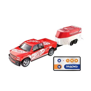 2.4G 1:64 Échelle Alliage RC <span class=keywords><strong>Voiture</strong></span> Remorque Jouet Double Mode App Contrôle Métal Véhicule Pickup Modèle Mini Télécommande Camion avec Lumières - Product Image 1