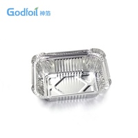 Boîte à lunch jetable en aluminium de haute qualité, vente en gros à bas prix, personnalisable, rectangulaire, 150 ml, conteneur en aluminium