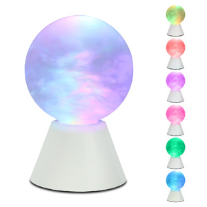 Boule de cristal lumineuse, ornement d'ambiance <span class=keywords><strong>liquide</strong></span> avec batterie, recharge, paillettes décoratives, cadeau lumineux, veilleuse - Product Image 3