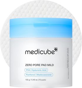 Medicube Toner Pads Zero Pore Pad 2.0 : Disques exfoliants et soin des pores à l'acide lactique AHA – Soin coréen pour la peau - Product Image 1