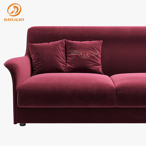 Juego de Sofá <span class=keywords><strong>Cama</strong></span> de Terciopelo Rojo Europeo, Muebles de Sala de Estar, Sofás Cómodos de Estilo Moderno para el Hogar, Sofá de Lujo - Product Image 6