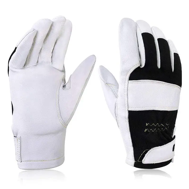 wholesale 10 inch goat skin soft comfortable dexterity breathable laser fine TIG short welding impact gloves