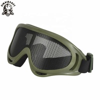 Lunettes de randonnée en plein air, masque de protection tactique pour les yeux, lunettes en maille métallique, lunettes de sécurité pour le camping et la chasse