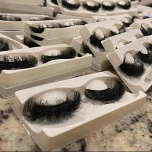 Wholesale Full Strip Fluffy Lashes 5D With Custom Packaging 25mm Mink Eyelashes