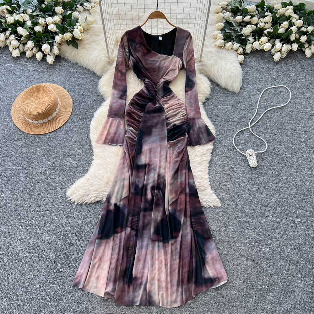 Long Gown Styles for Net Material - Elegant & Durable