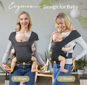 Porte-bébé gratuit avec support pour la tête, pour nouveau-nés (7-25lbs), porte-bébé enveloppant confortable, avec fermeture auto-agrippante pour un port facile. - Product Image 3