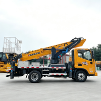 Camion de travail en hauteur JIUBANG à moteur diesel, capacité de la plateforme 400 kg, portée de travail 27 m, transmission automatique, Euro 4
