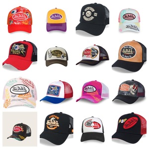 Casquette de camionneur brodée Von Dutch, maille respirante, design graffiti, pour les sports de plein air, les loisirs, motif personnalisé VON Baseball Ca - Product Image 1