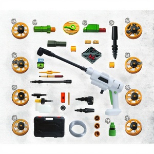 Portable 24V/48V Lithium <b>Battery</b>-Powered High Pressure Water <b>Pump</b> 1500W+ Mobile Car Washer 50BAR High-Voltage Cleaner - Product Image 2