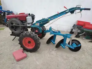 Motocultor eléctrico de dos ruedas para granja, mini tractor manual para caminar, 15hp, 18hp, 20hp, 22hp