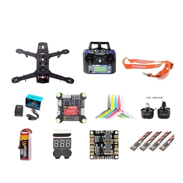 FPV Traverser Kit QAV250 Carbon Fiber Frame 2204 Motor F4 Flight Control Aerial To Hand Fly In Door Set