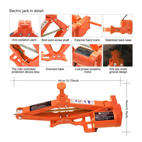 Cric hydraulique électrique à ciseaux en acier robuste WANPU 5 tonnes, garantie 1 an, levage rapide pour voitures, SUV et tout-terrain