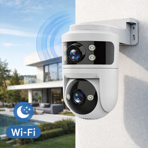 Caméra de surveillance de sécurité PTZ avec audio bidirectionnel, WiFi <span class=keywords><strong>Tuya</strong></span> 2.4g/<span class=keywords><strong>5GHz</strong></span>, 8MP, vision nocturne 4K, détection de mouvement, stockage en nuage - Product Image 1