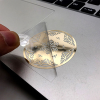 Impression métallique Logo 3D personnalisé or argent téléphone transfert arrière autocollant métallique adhésif en métal pour la décoration Dieu Image Aigle