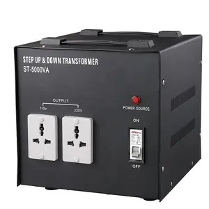 OEM Konverter Tegangan Tipe Meja 5000W dengan Koil EI Aluminium