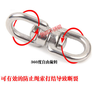 ห่วงสแตนเลสแบบหมุนได้ Z W ขนาด M4 อุปกรณ์เสริมสายจูงสุนัข ตะขอหมุนได้ ทนทาน - Product Image 5