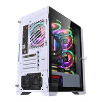 SNOWMAN New Customized PC Chassis With Tempering Glass Mid Tower M-ATX Case Gaming Computer Cases &Towers