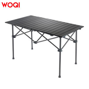 โต๊ะพับอลูมิเนียม Woqi ขนาด 94x55x68.5 ซม. โต๊ะพกพาสำหรับกิจกรรมกลางแจ้ง ปิกนิก ตกปลา - Product Image 5