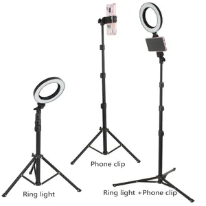 63 "Phone Stativ ständer Neuer Lichtst änder Selfie Stand Kameras tativ Aluminium Leichtes Stativ für Telefon und DSLR Rin glicht