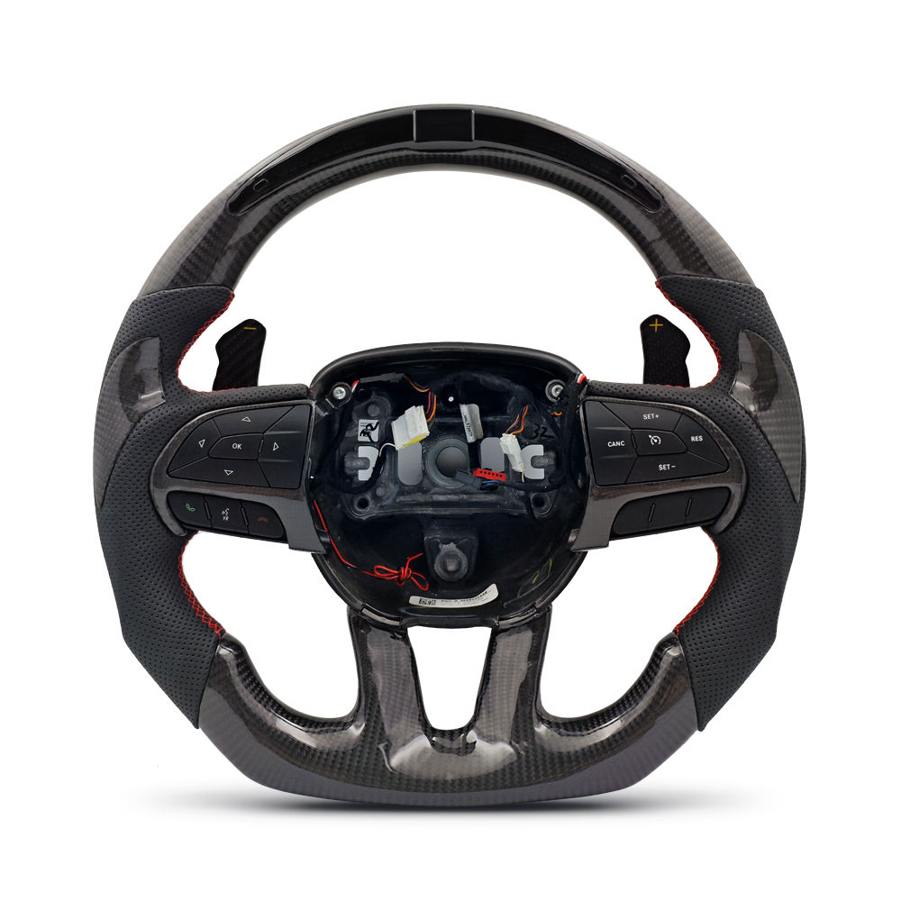 Half Perforated Leather+Carbon+LED