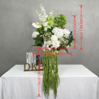 Fabrikkundenspezifische Hortensien-Blumenkugel – Echt Haptik, Grün-Weiße Künstliche Hortensienblumen-Kugel, Grün