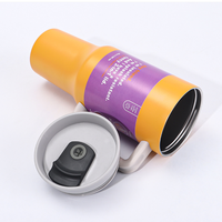 Vaso Térmico Premium de Acero Inoxidable de 40oz con Popote para Oficina, Coche, Deportes al Aire Libre - Libre de BPA, Doble Pared, Aislamiento al Vacío, Antifugas