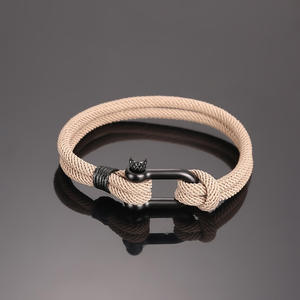 Wholesale High Quality Vintage Woven Cord <b>Infinity</b> Love Knot <b>Bracelet</b> for Men for Son - Product Image 6