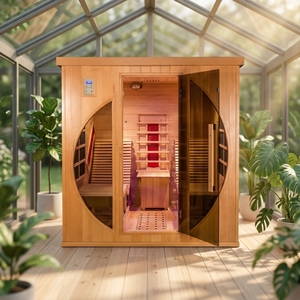 Sauna Tradicional de Vapor de Gran Tamaño Smartmak, Sauna Interior Doble para Dos Personas - Product Image 1