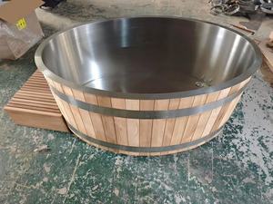 Bañera de Hielo de Cedro Rojo para Exteriores, Marca China, Bañera de Madera Maciza para Exteriores, Sauna de Hielo en Venta - Product Image 6