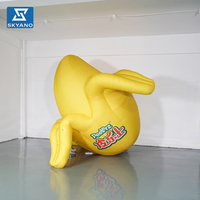 Modèle de mangue pelée gonflable sur mesure pour la publicité commerciale en extérieur et la décoration d'événements