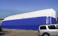 Hangar Gonflable Imperméable de Haute Qualité, Structure Autoportante, Couverture de Pavillon Mobile Temporaire avec Tissu PVC Quatre Saisons