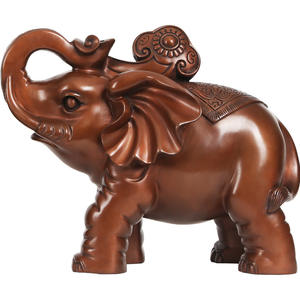 中国传统风水红铜大象摆件工艺品客厅家居摆件开业礼品