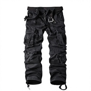 Men's Polyester <b>Work</b> Pants Abrasion Resistant <b>Cargo</b> Trousers with Tool Pockets Gray - Product Image 1