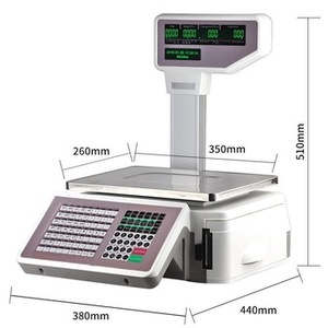 Báscula de Impresión de Etiquetas de Código de Barras ACS-AC de Alta Calidad |   Precios Comerciales para Minoristas con Personalización OEM y Pantalla LCD - Product Image 2