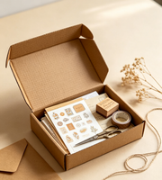 Boîte d'expédition en carton ondulé kraft brun écologique et recyclable en forme d'avion, avec pelliculage mat, gaufrage et doublure en mousse pour vêtements