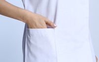 Blouse d'infirmière 3 couleurs + Chapeau Blouse médicale Uniforme d'infirmière d'hôpital