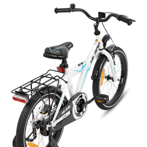 JOYKIE HILAND <span class=keywords><strong>Vélo</strong></span> personnalisable pour garçons de 4 à 7 ans, avec roues d'entraînement et porte-bagages arrière, <span class=keywords><strong>16</strong></span> et 18 <span class=keywords><strong>pouces</strong></span>, pour tout-petits et enfants - Product Image 3