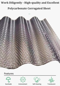 Lámina de Policarbonato Transparente Resistente a los Rayos UV, Panel Ondulado y Grabado para Techos Impermeables, Claraboyas y Construcción - Product Image 3