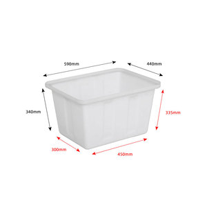 Đa chức năng tổ Stackable hình chữ nhật lưu trữ doanh thu Thùng nhựa di chuyển thùng hộp với nắp - Product Image 4