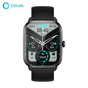 ساعة ذكية COLMI C61 بوصة بشاشة كبيرة لإجراء المكالمات مع تصميم بحافة ضيقة للغاية + نماذج رياضية ساعة ذكية للرجال والنساء