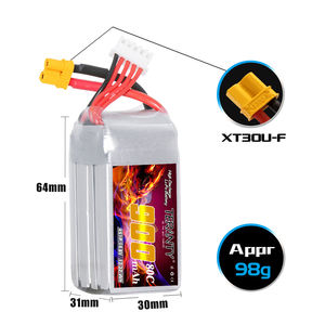 TERANTY 4S 14.8V 80C/160C 900mAh baterai Lithium-ion, cocok untuk helikopter RC Quadcopter FPV baterai Lithium Drone - Product Image 4