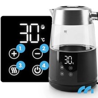 Bouilloire Électrique Intelligente en Verre à Double Paroi 1,7 L 2200 W avec Écran Tactile, Ébullition Rapide et Arrêt Automatique – Appareil Ménager – Vente en Gros Disponible