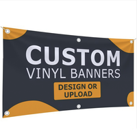 Bannière en maille PVC noire personnalisée avec impression UV synchronisée pour barrière d'exposition extérieure