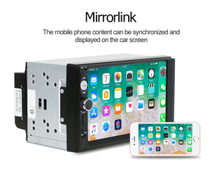 מערכת אנדרואיד לרכב 7010B בגודל 7 אינץ', נגן וידאו סטריאו לרכב 2 דין עבור ניסאן אקס-טרייל סאני עם כפתור USB, מסך IPS, רדיו לרכב - Product Image 3