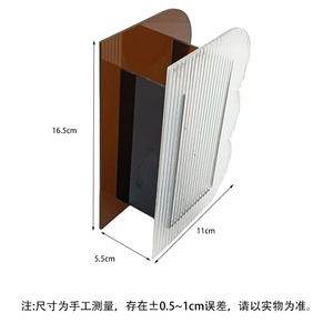 แจกันอะคริลิคทรงไม่สม่ำเสมอ ดีไซน์ทันสมัย ทนทาน ตกแต่งโต๊ะโชว์ดอกไม้ - Product Image 4
