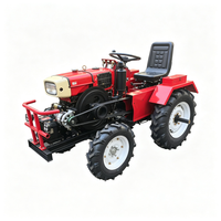 Mini tracteur agricole GJ 25HP à moteur diesel, transmission par engrenages 4x4