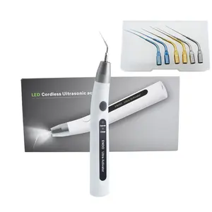 Wireless Dental LED Cordless ultra sonic activator with 6pcs Tips USB chargeable Dentistry Sonic Activator for Endo Root Canal