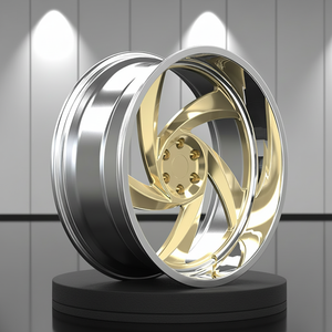 Rines de Aleación Forjados de Lujo Personalizados de 2 y 3 Piezas, <span class=keywords><strong>24</strong></span> y 26 Pulgadas, Color Dorado, para Camioneta Chevy C10, Cutlass, Impala, <span class=keywords><strong>Monte</strong></span> <span class=keywords><strong>Carlo</strong></span> - Product Image 6