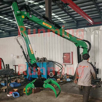 Remorque forestière pour le transport de grumes, grue forestière TC650L, grue forestière, grue à grumes, grue à bois, capacité de levage de 720 kg